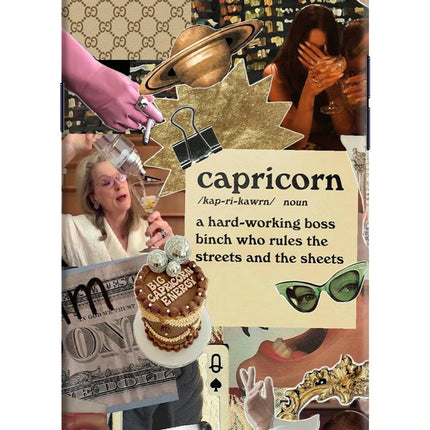 Capricorn Zodiac Realme 1 Hard Case Back Cover by Casekaro