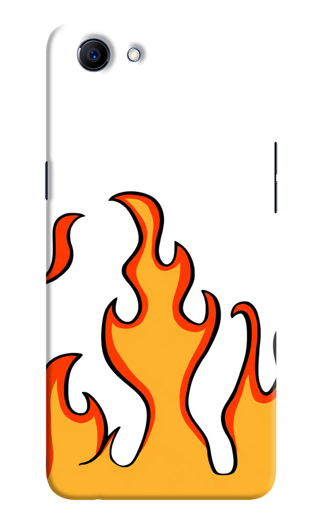 Fired Up – White Realme 1 Hard Case Back Cover by Casekaro