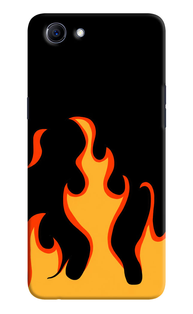 Fired Up – Black Realme 1 Hard Case Back Cover by Casekaro