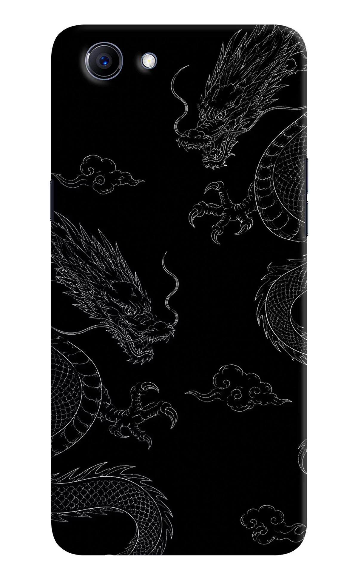 Twin Dragons Realme 1 Hard Case Back Cover by Casekaro