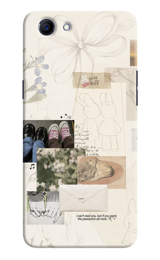 Soft Aesthetic Realme 1 Hard Case Back Cover by Casekaro