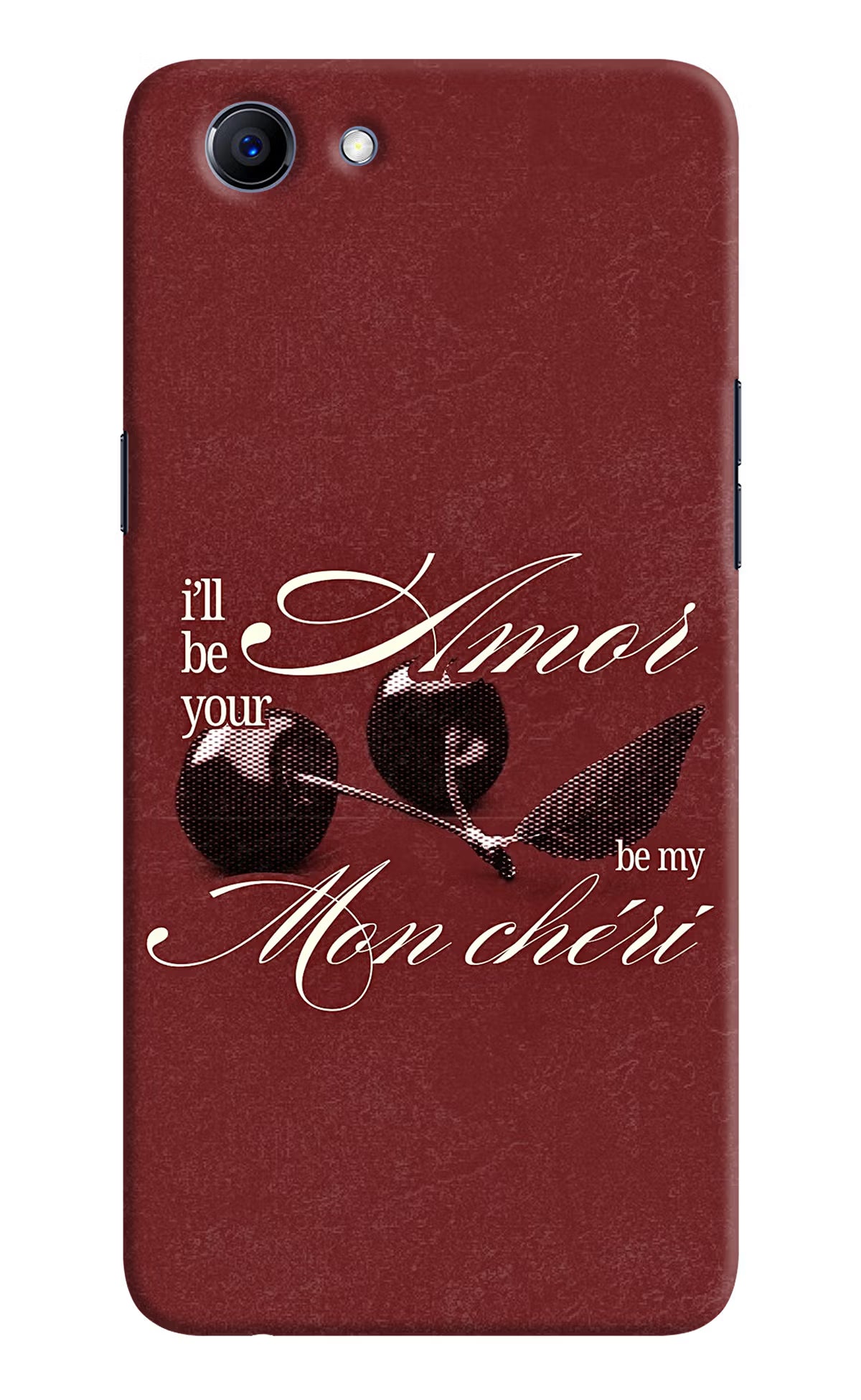 Velvet Cherry Realme 1 Back Cover