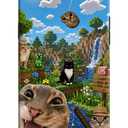 Minecraft Cat Chaos Realme 1 Hard Case Back Cover by Casekaro