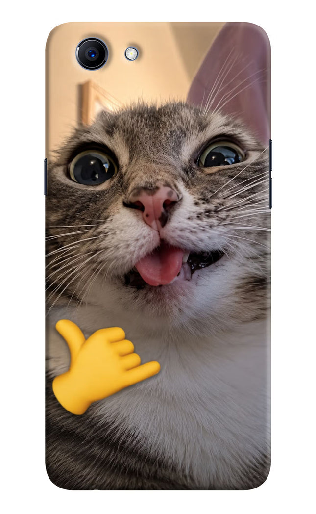 Silly Cat Call Realme 1 Hard Case Back Cover by Casekaro