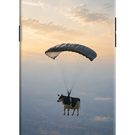 Skydiving Cow Realme 1 Hard Case Back Cover by Casekaro