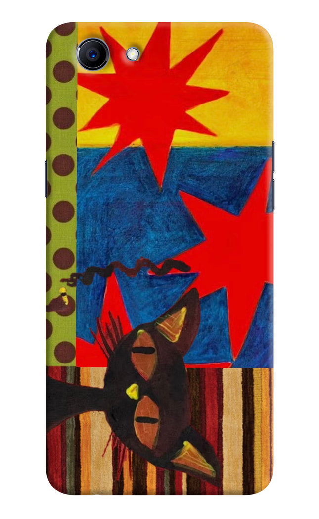Pop Cat Realme 1 Hard Case Back Cover by Casekaro