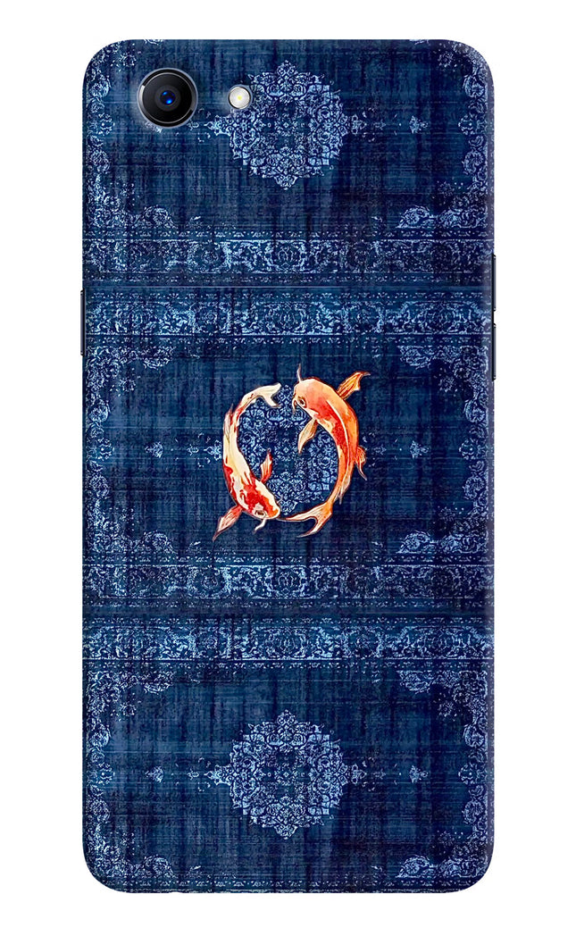 Koi Blue Realme 1 Hard Case Back Cover by Casekaro