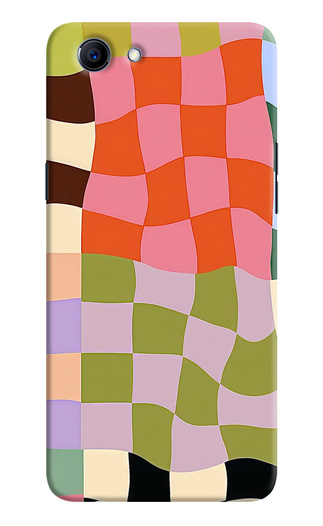 Wavy Grid Realme 1 Hard Case Back Cover by Casekaro