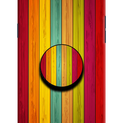 Multicolor Wooden Realme 1 Pop Case by Casekaro