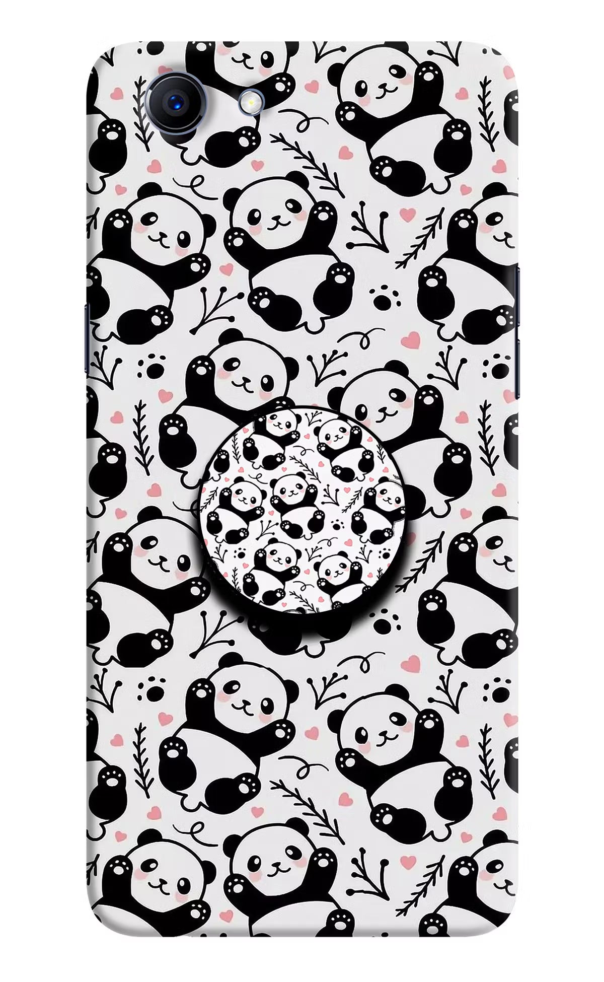 Cute Panda Realme 1 Pop Case by Casekaro