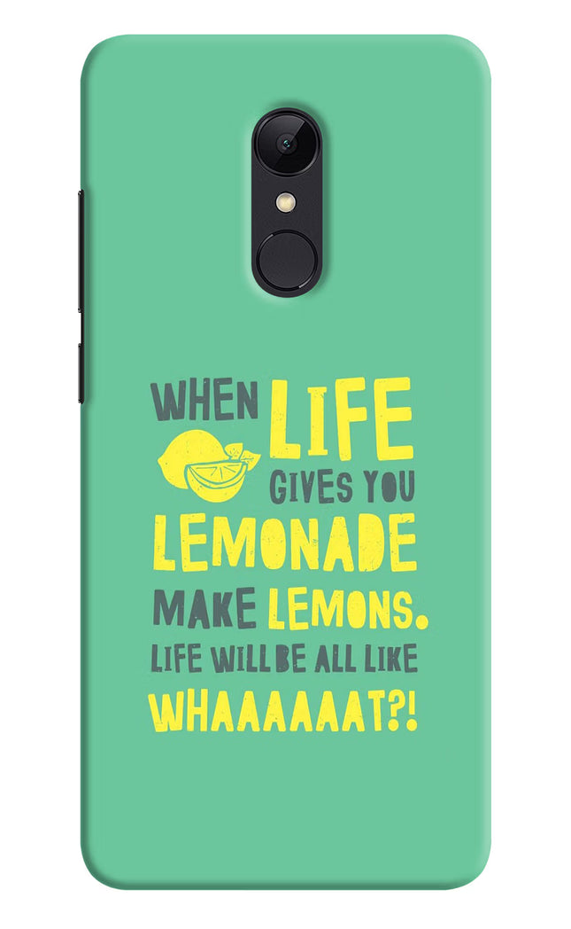 Quote Redmi 5 Hard Case Back Cover by Casekaro