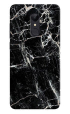 Black Marble Texture Redmi 5 Hard Case Back Cover by Casekaro