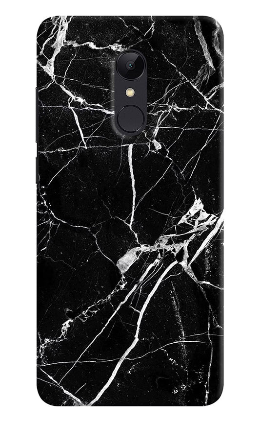 Black Marble Pattern Redmi 5 Hard Case Back Cover by Casekaro