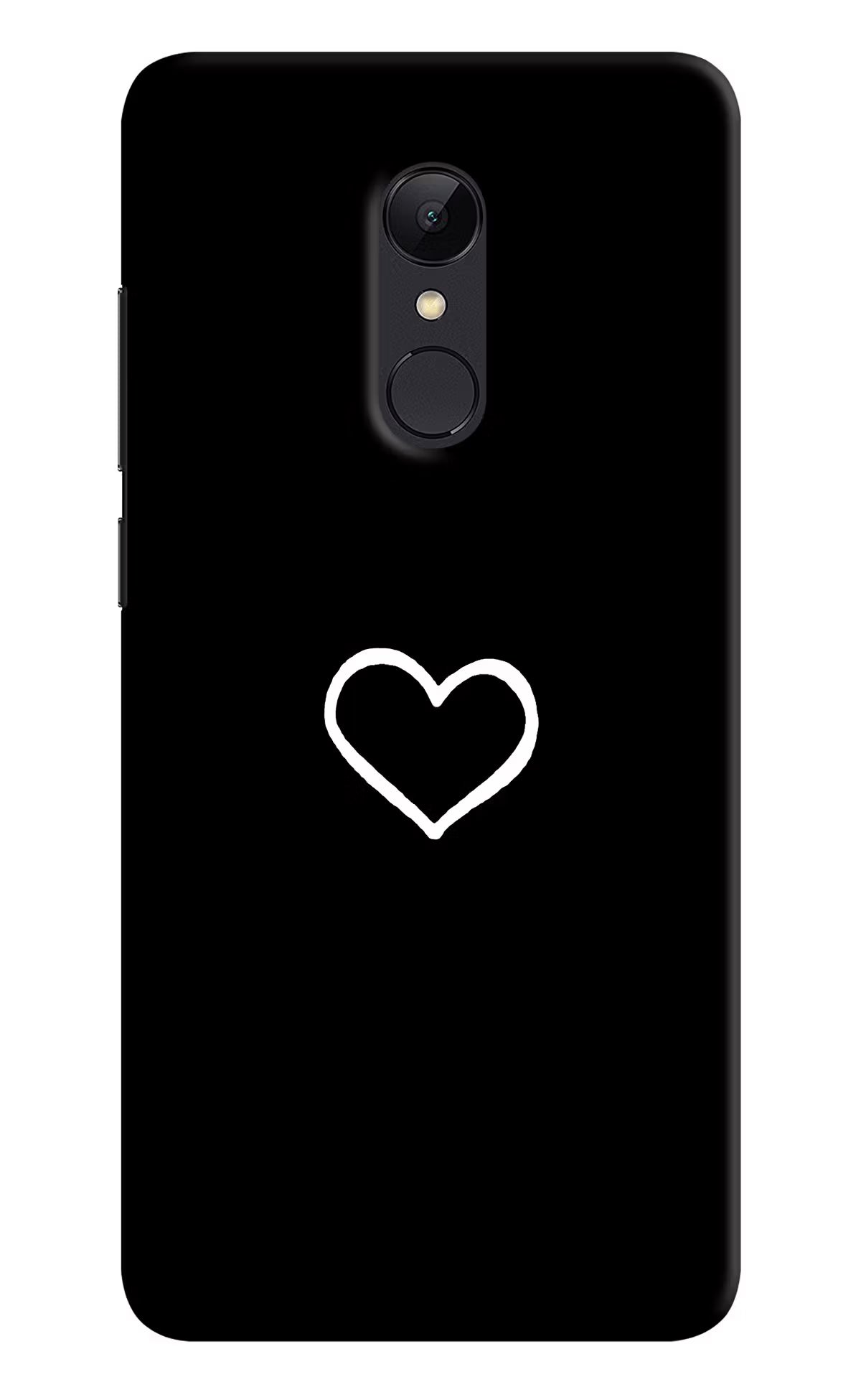 Heart Redmi 5 Hard Case Back Cover by Casekaro