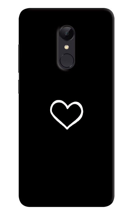 Heart Redmi 5 Hard Case Back Cover by Casekaro