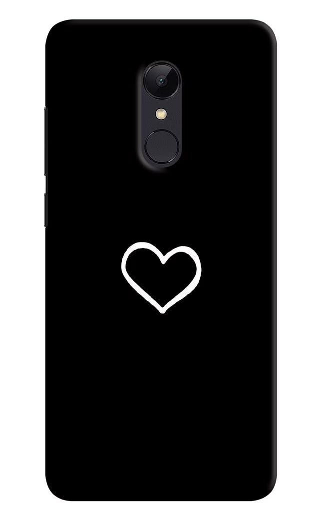 Heart Redmi 5 Hard Case Back Cover by Casekaro