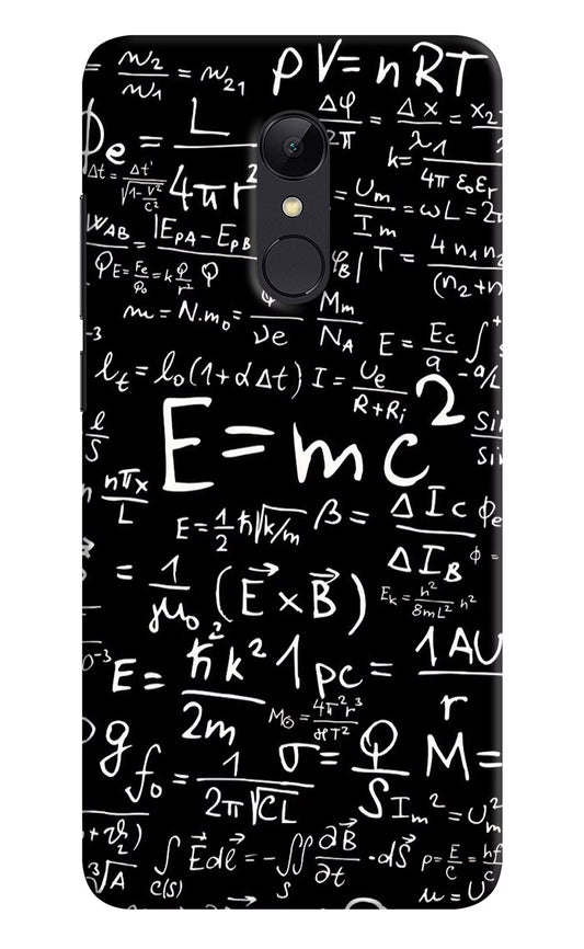 Physics Formula Redmi 5 Hard Case Back Cover by Casekaro