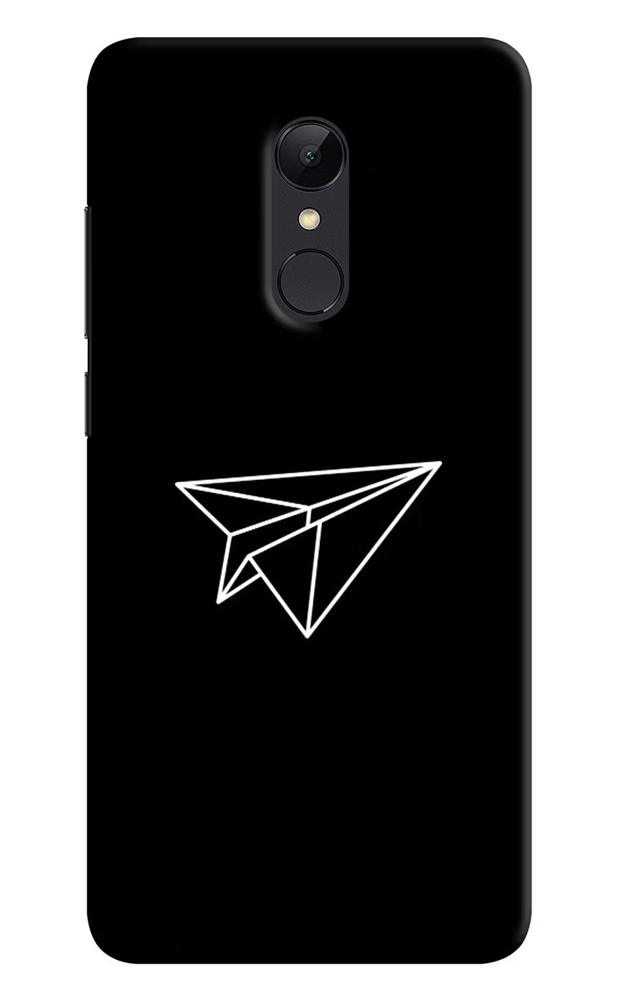 Paper Plane White Redmi 5 Back Cover, Hard case