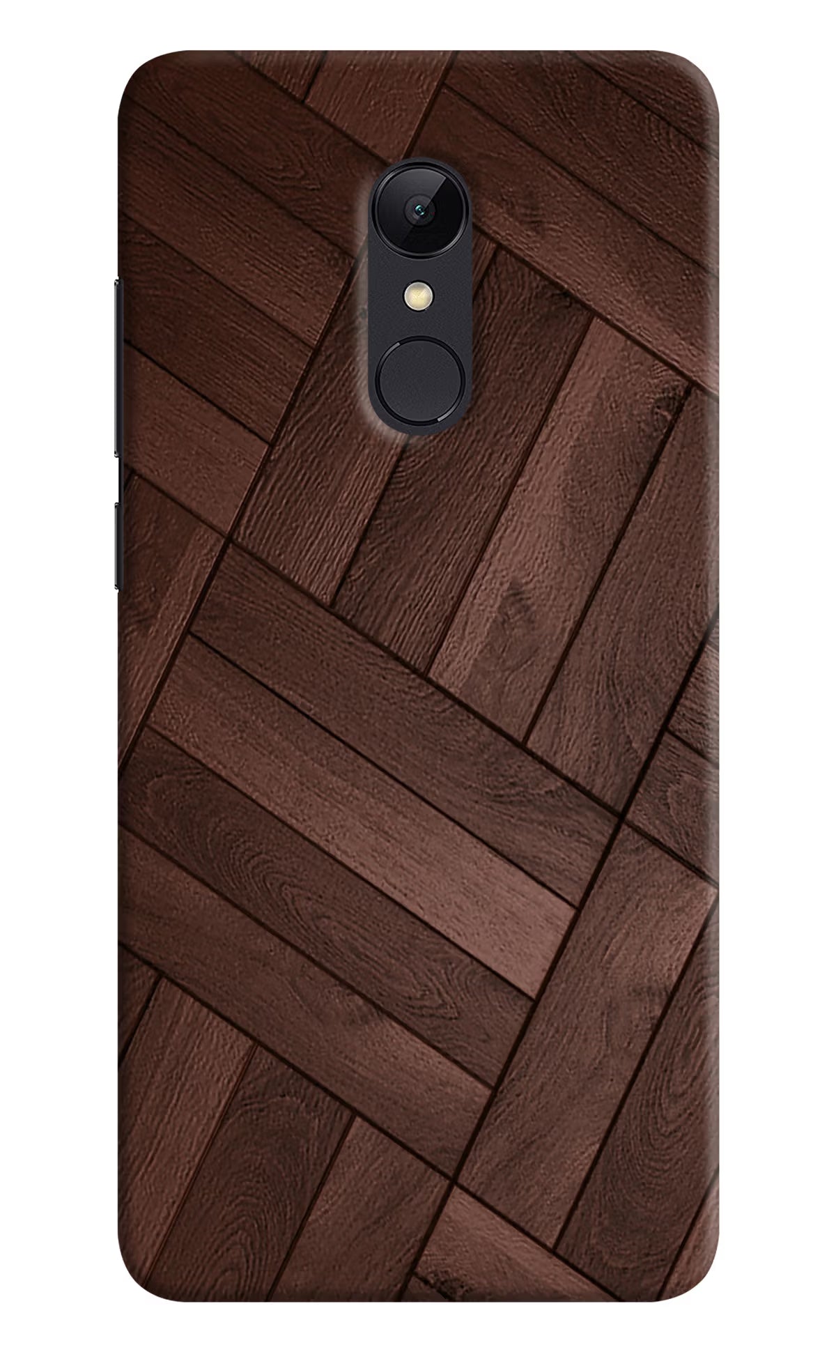 Wooden Texture Design Redmi 5 Hard Case Back Cover by Casekaro