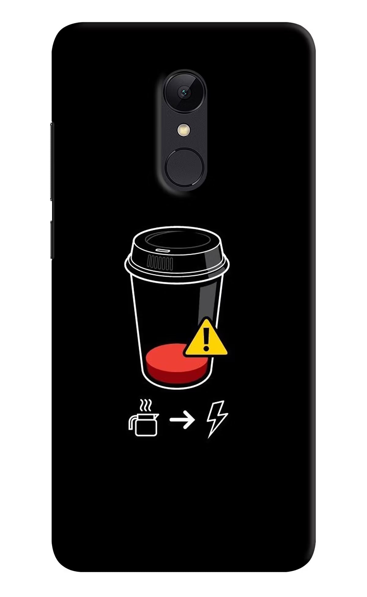 Coffee Redmi 5 Hard Case Back Cover by Casekaro