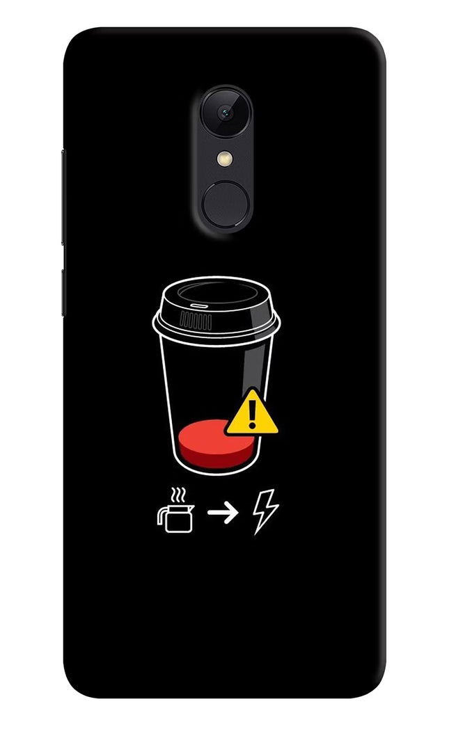 Coffee Redmi 5 Hard Case Back Cover by Casekaro