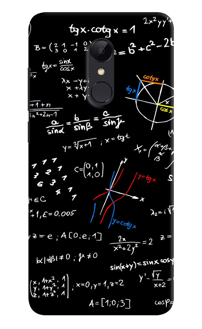 Mathematics Formula Redmi 5 Hard Case Back Cover by Casekaro