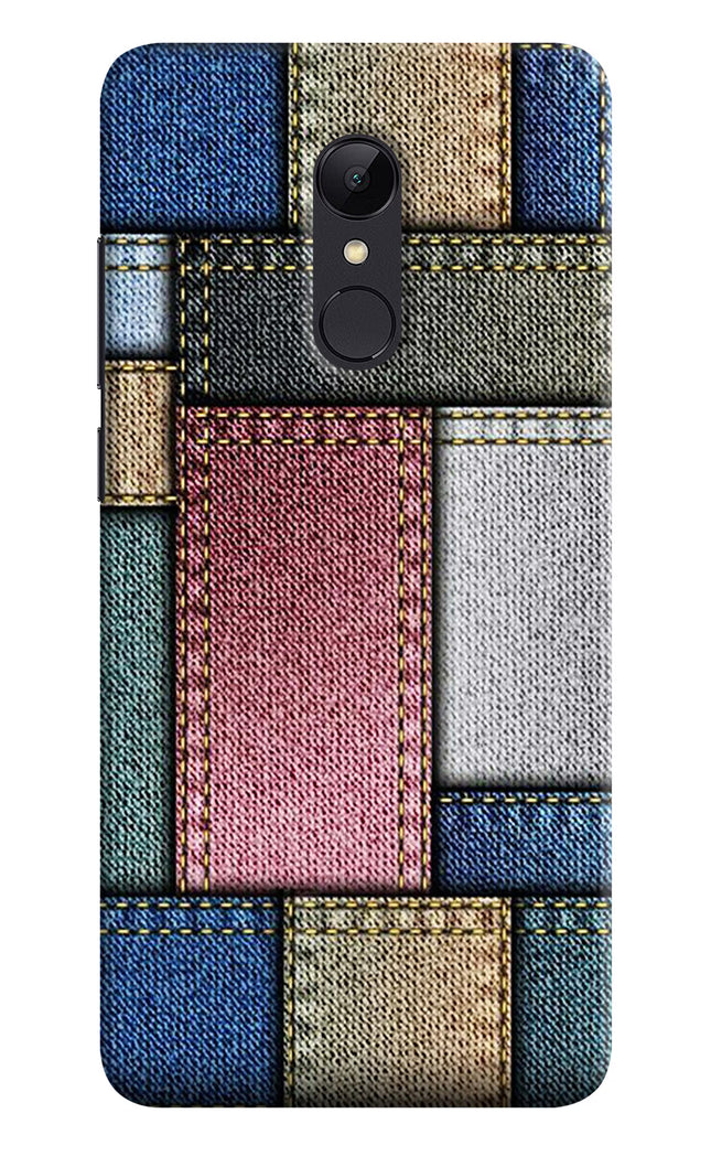 Multicolor Jeans Redmi 5 Hard Case Back Cover by Casekaro