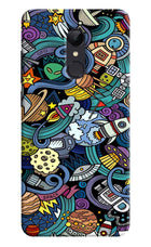 Space Abstract Redmi 5 Hard Case Back Cover by Casekaro