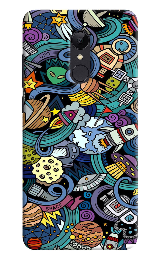Space Abstract Redmi 5 Hard Case Back Cover by Casekaro