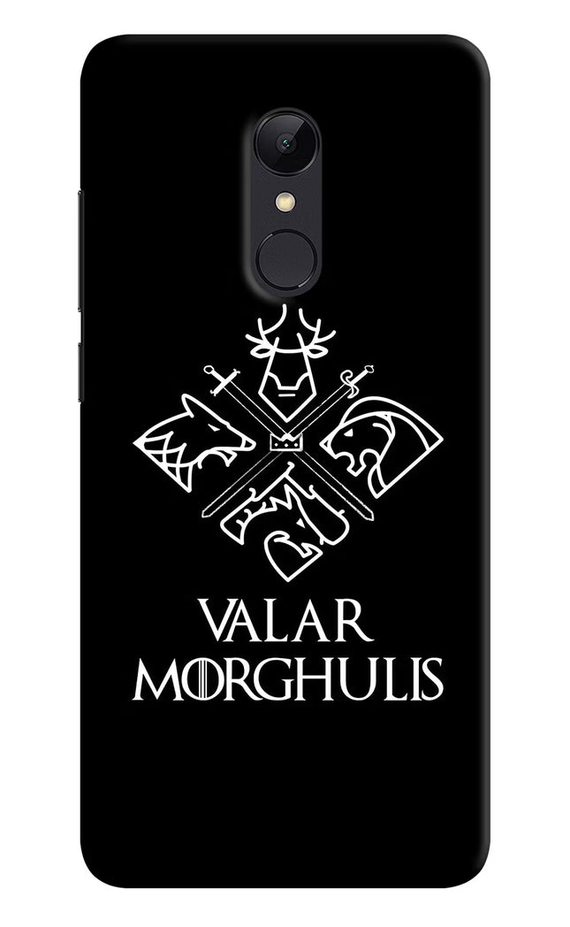 Valar Morghulis | Game Of Thrones Redmi 5 Hard Case Back Cover by Casekaro