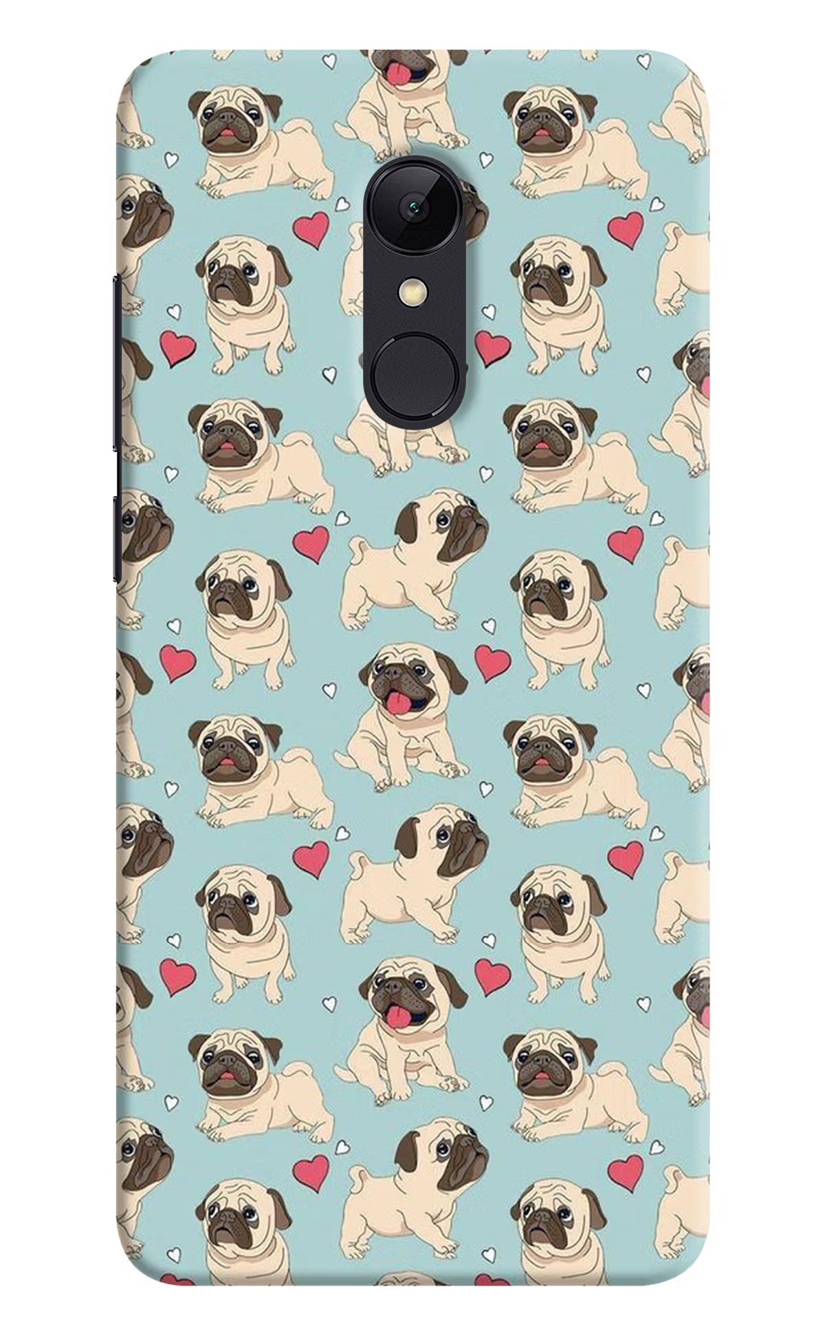 Pug Dog Redmi 5 Hard Case Back Cover by Casekaro
