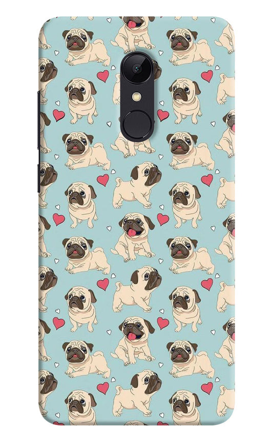 Pug Dog Redmi 5 Hard Case Back Cover by Casekaro