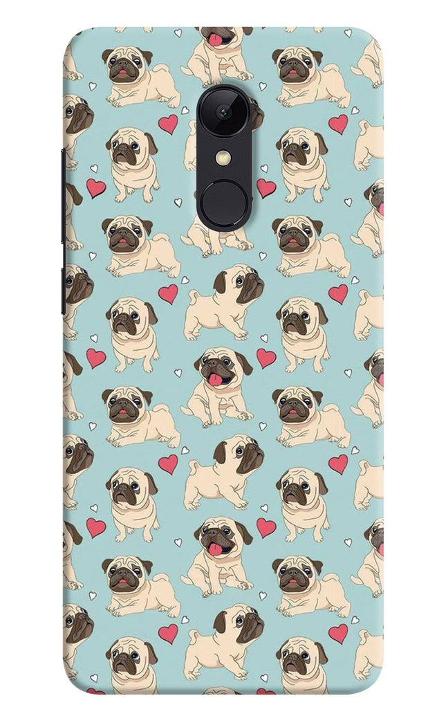 Pug Dog Redmi 5 Hard Case Back Cover by Casekaro