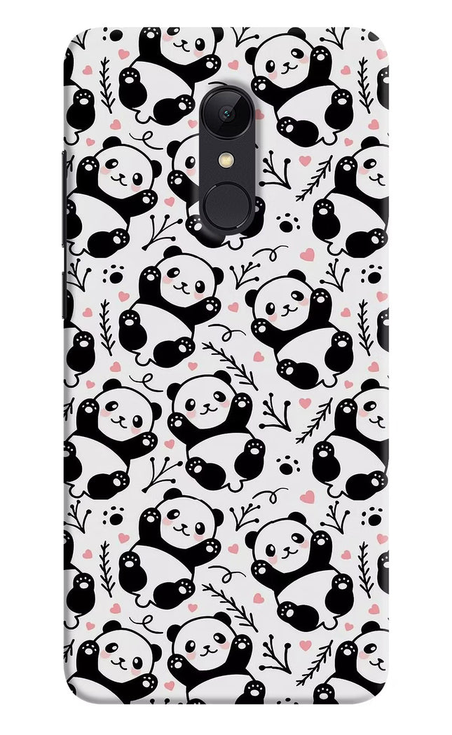 Cute Panda Redmi 5 Hard Case Back Cover by Casekaro