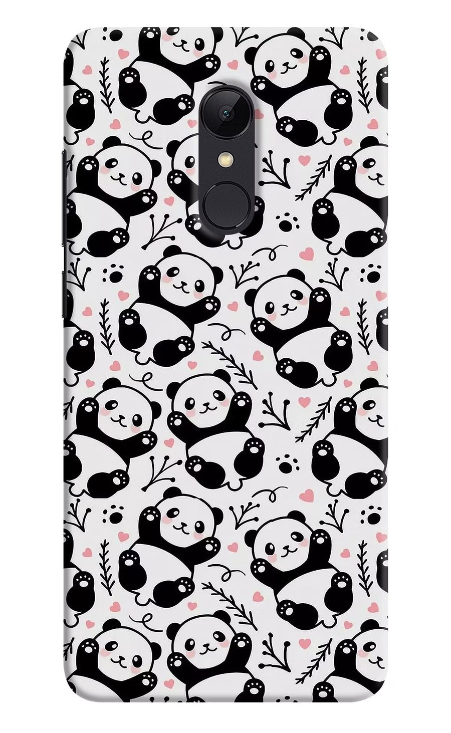 Cute Panda Redmi 5 Back Cover, Hard case
