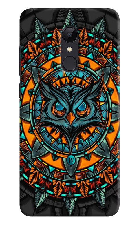 Angry Owl Art Redmi 5 Back Cover