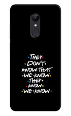 FRIENDS Dialogue Redmi 5 Hard Case Back Cover by Casekaro