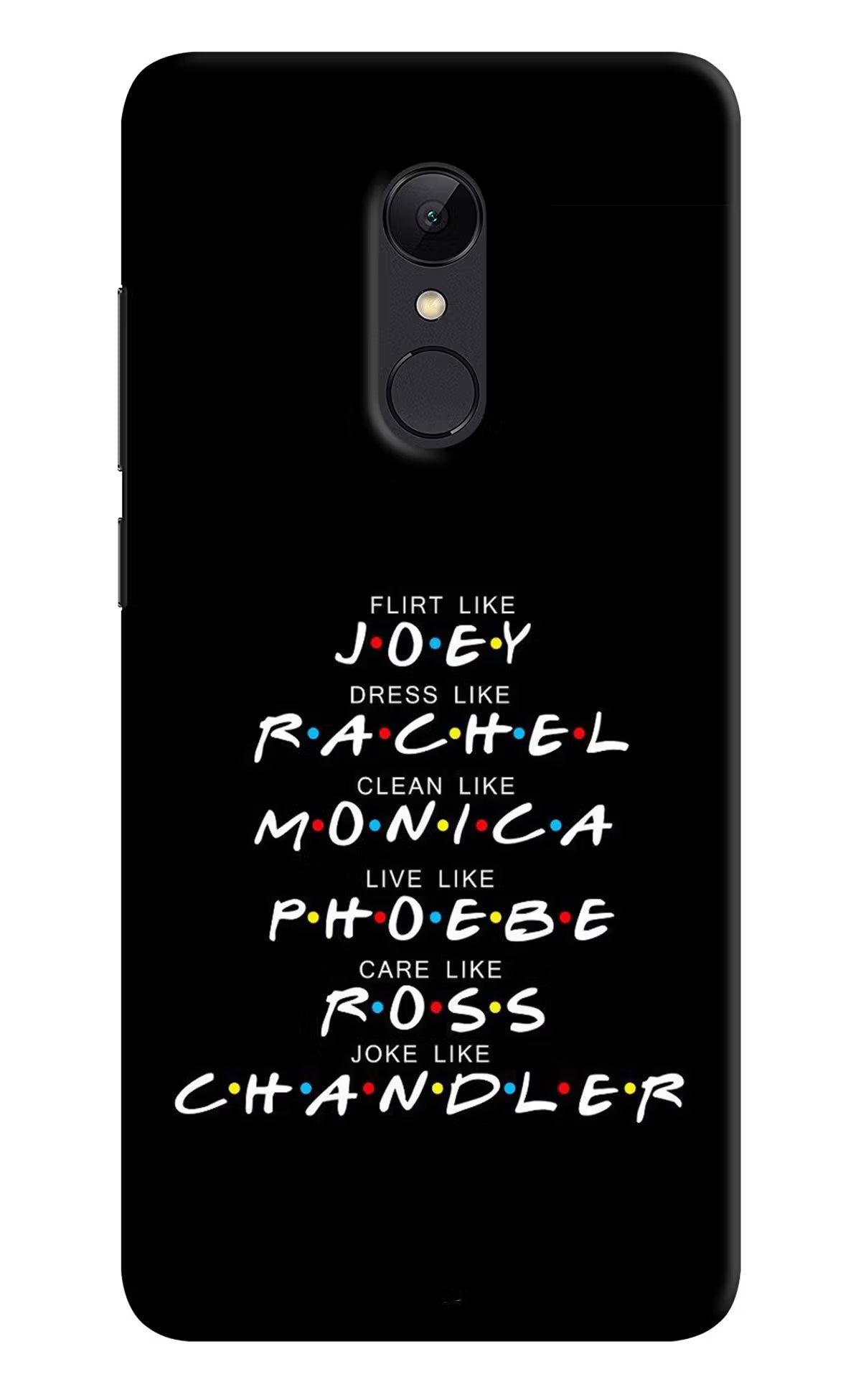 FRIENDS Character Redmi 5 Hard Case Back Cover by Casekaro
