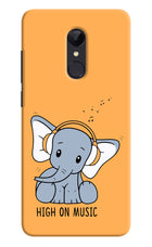 High On Music Redmi 5 Hard Case Back Cover by Casekaro