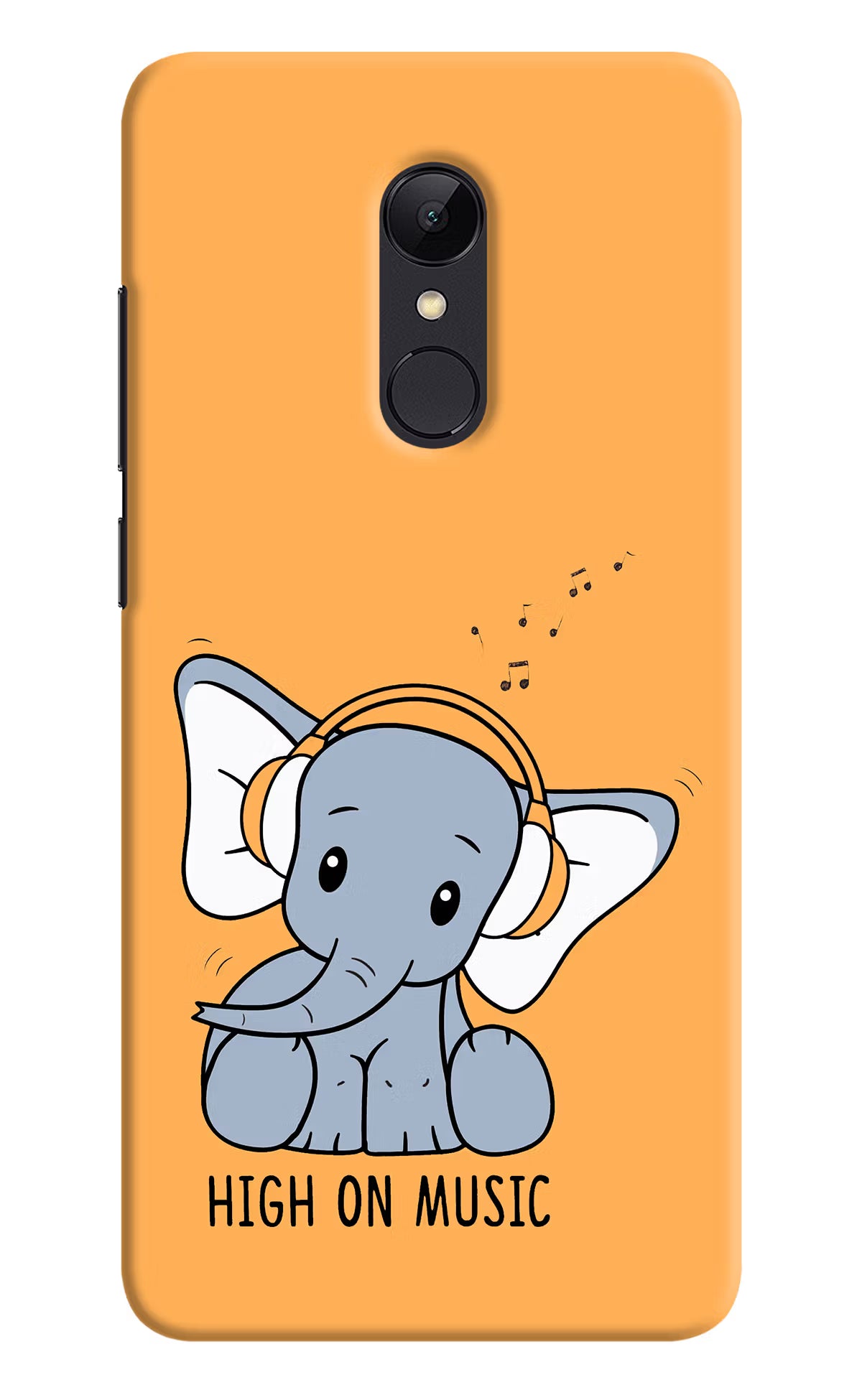 High On Music Redmi 5 Hard Case Back Cover by Casekaro