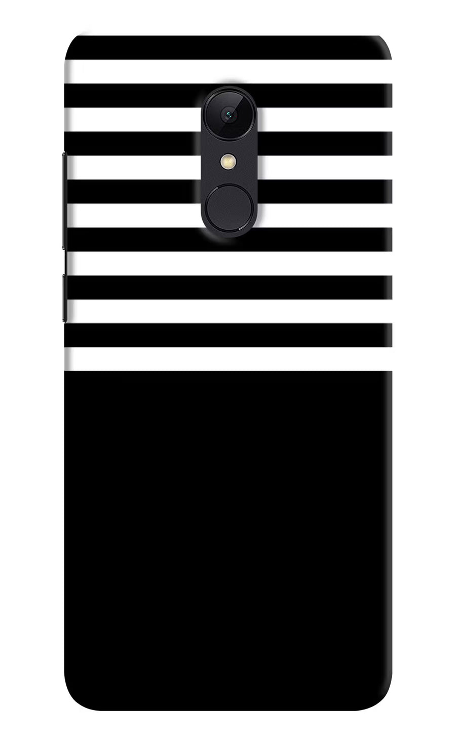 Black and White Print Redmi 5 Back Cover, Hard case