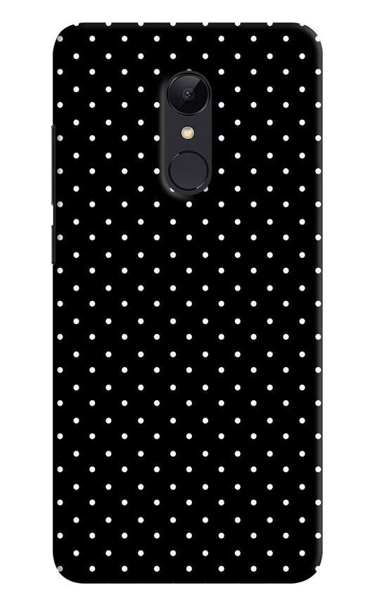 White Dots Redmi 5 Hard Case Back Cover by Casekaro