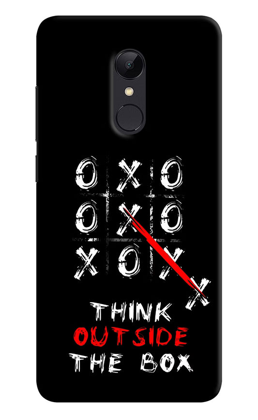 Think out of the BOX Redmi 5 Hard Case Back Cover by Casekaro