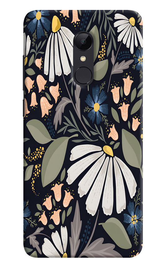 Flowers Art Redmi 5 Hard Case Back Cover by Casekaro