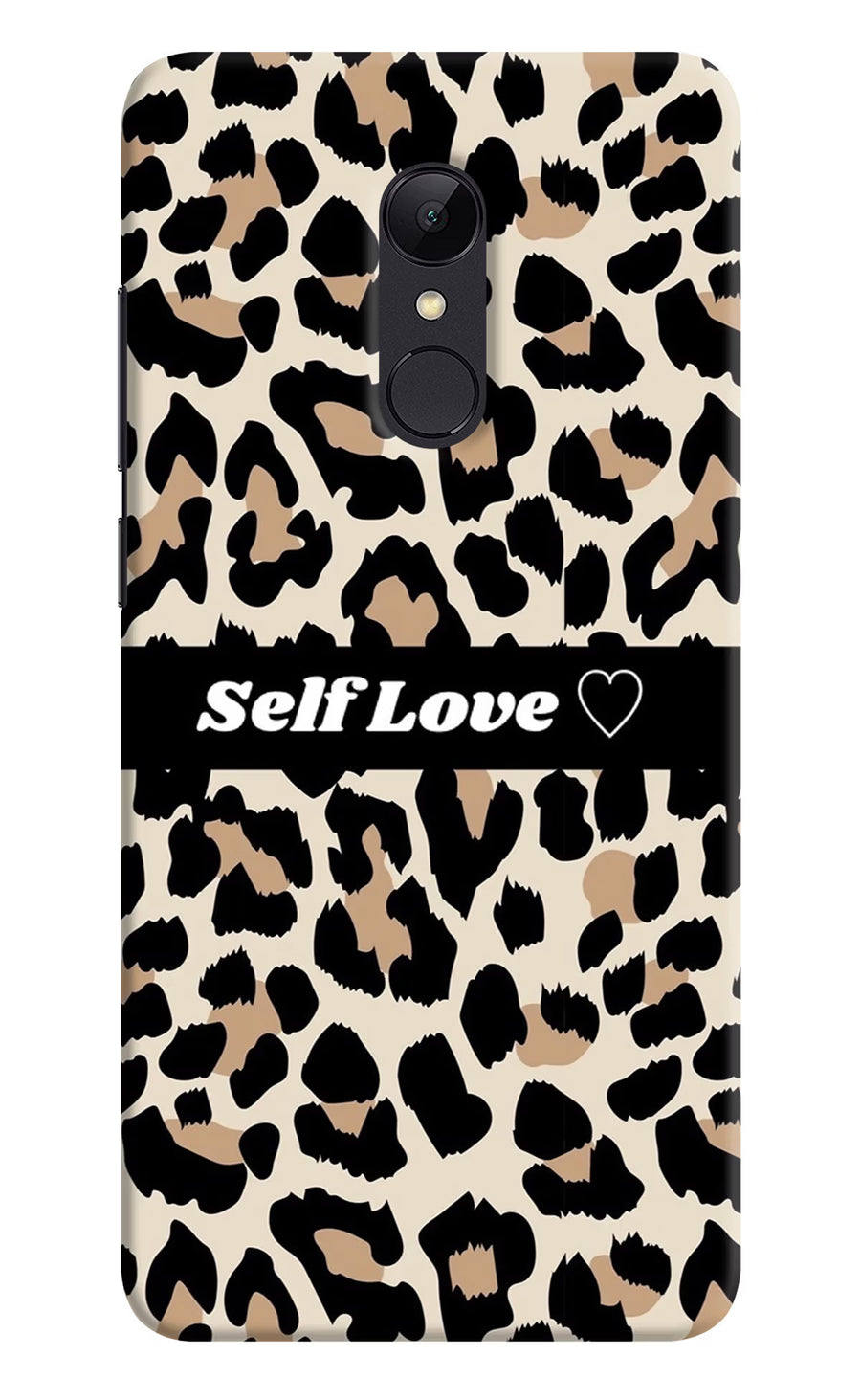 Leopard Print Self Love Redmi 5 Back Cover, Hard case