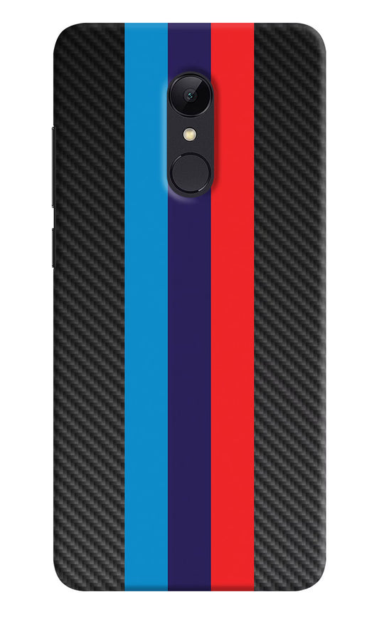 BMW Stripes Pattern Redmi 5 Hard Case Back Cover by Casekaro