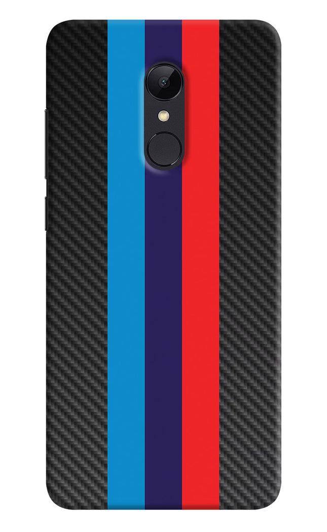 BMW Stripes Pattern Redmi 5 Hard Case Back Cover by Casekaro