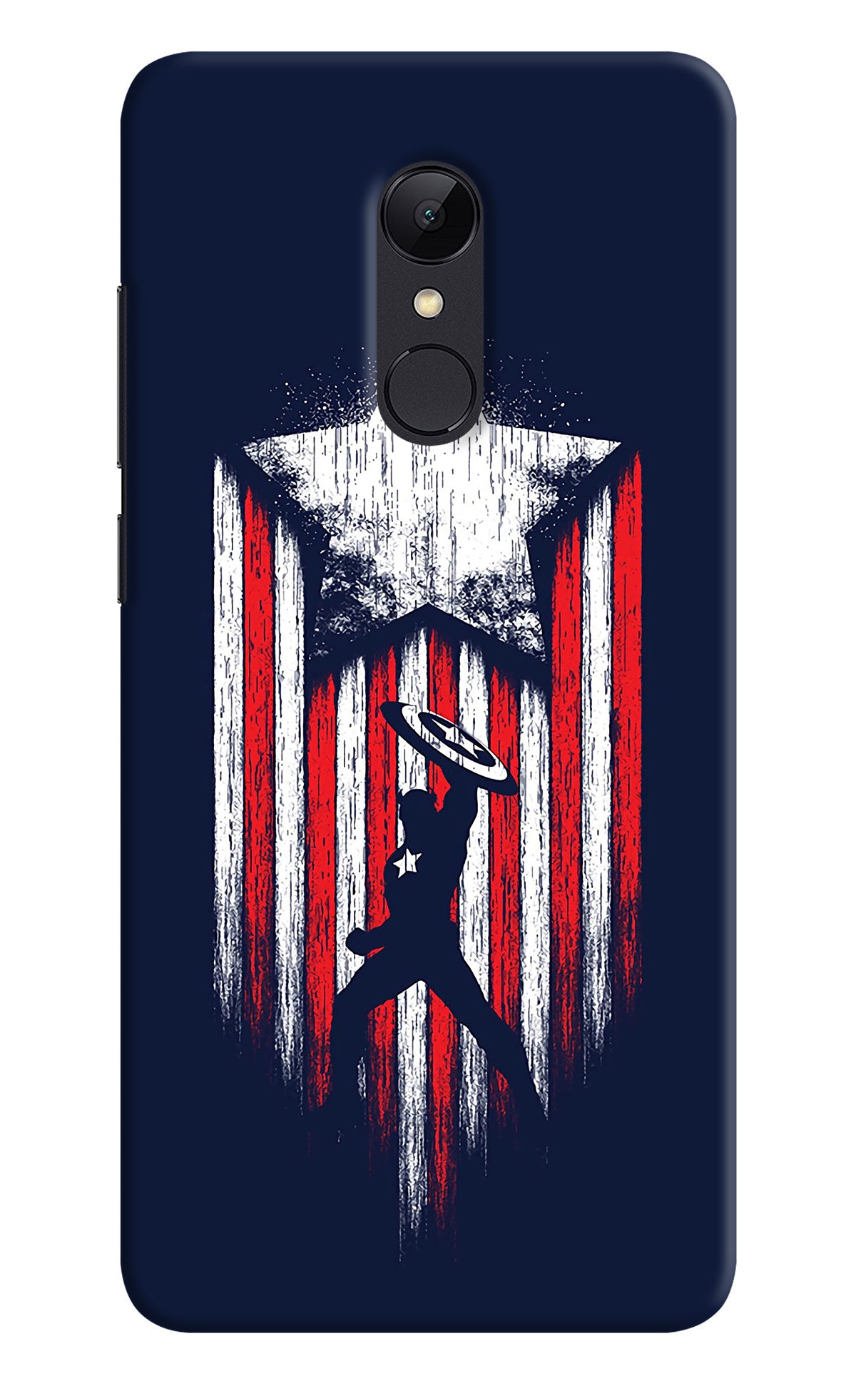 Captain America Marvel Art Redmi 5 Back Cover