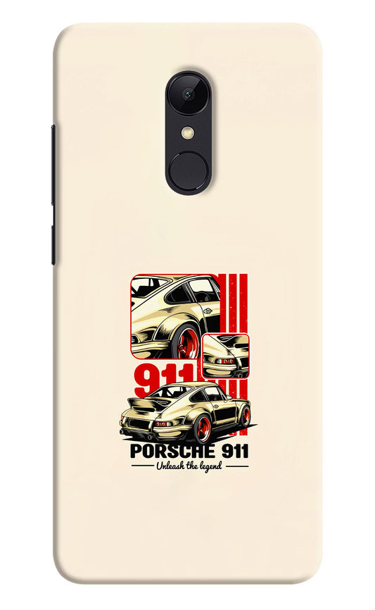 Classic Porsche 911 Redmi 5 Hard Case Back Cover by Casekaro