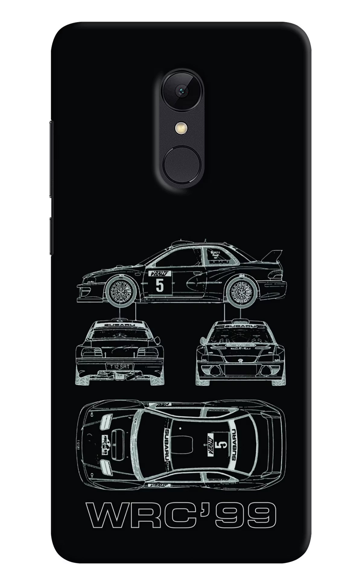 WRC'99 Redmi 5 Hard Case Back Cover by Casekaro